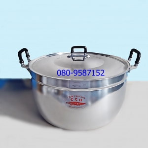 หม้ออลูมิเนียมสองหู ตราจระเข้ ขนาด 38 ซ.ม