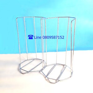 ที่คว่ำชามก๋วยเตี๋ยว-สแตนเลส 8.5 นิ้ว แบบคู่เล็ก