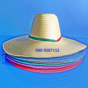 หมวกสาน-พลาสติก สี