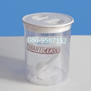 โหลสูญญากาศ-พลาสติก กลมใส 3304 L