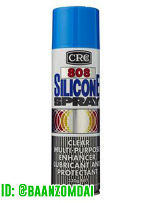 808 SILICONE SPRAY ( 808 ซิลิโคน สเปรย์) ซิลิโคนใสชนิดฟิล์มหล่อลื่น และป้องกันความชื้น