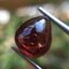 SPESSARTITE สเปซซาไทต์แท้ 6.39 กะรัต ทรงหยดน้ำหลังเบี้ยสีส้มจัด น่ารักมากค่ะ