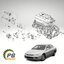 ลูกรอกสายพานหน้าเครื่อง HONDA ACCORD V.6 เครื่อง 3.0L ปี 2003-2006 (1ตัว) แท้/ รูปจริง