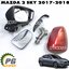 ชุดกระจกมองข้าง RH (ตัวถังรถสีแดง) MAZDA 2 SKYACTIV ปี 2017-2018 (1ชุด) แท้ / รูปจริง