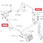 ท่อน้ำมันพาวเวอร์ SUBARU XV ปี 2012-2016 (1 ชุด = 2 เส้น) แท้ / รูปจริง