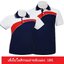 เสื้อโปโลสีกรมท่าขลิบแดง
