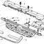 หน้ากระจัง-ใน HONDA CRV(GEN 2) ปี 2002-2004 (1 ชิ้น) แท้ / รูปจริง