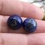 LAPIS LAZULI ลาพิส ลาซูลี 12 มม.หินแท้ ลายสวยเฉพาะตัว จัดเซตคู่ต่างหู