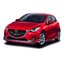 เสื้อกระจกมองข้างซ้าย LH MAZDA 2 SKYACTIV ปี 2017 ขึ้นไป W/O BLIND SPOT (1ชิ้น) เเท้ / รูปจริง