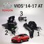 เซตประหยัด!!! ยางแท่นเครื่อง-แท่นเกียร์ โตโยต้าวีออส TOYOTA VIOS (NCP150) 1NZFE ปี 2013 -2015 เกียร์ออโต้ (AT) (1ชุด = 3 ตัว) อะไหล่วีออสราคาถูก,อะไหล่VIOS / ENGINE MOUNT