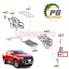 มอเตอร์เปิด-ปิดช่องลมแอร์ LH/RH FORD RANGER T6 ปี 2012-2014 (2ชิ้น ซ้าย/ขวา ) แท้ / รูปจริง