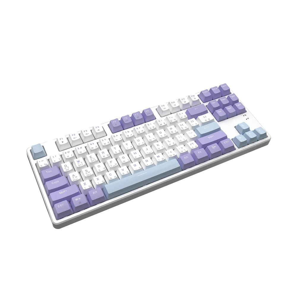 WIRELESS/BLUETOOTH KEYBOARD (คีย์บอร์ดไร้สาย) AJAZZ AK872 MOUNTAIN MIST - RED SWITCH